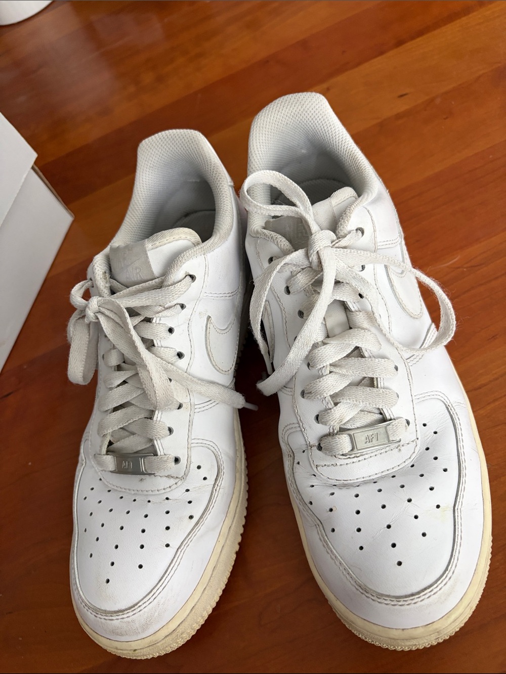 Nike Men’s Air Force 1 ‘07 White Low-Top Leather Sneakers